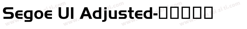 Segoe UI Adjusted字体转换